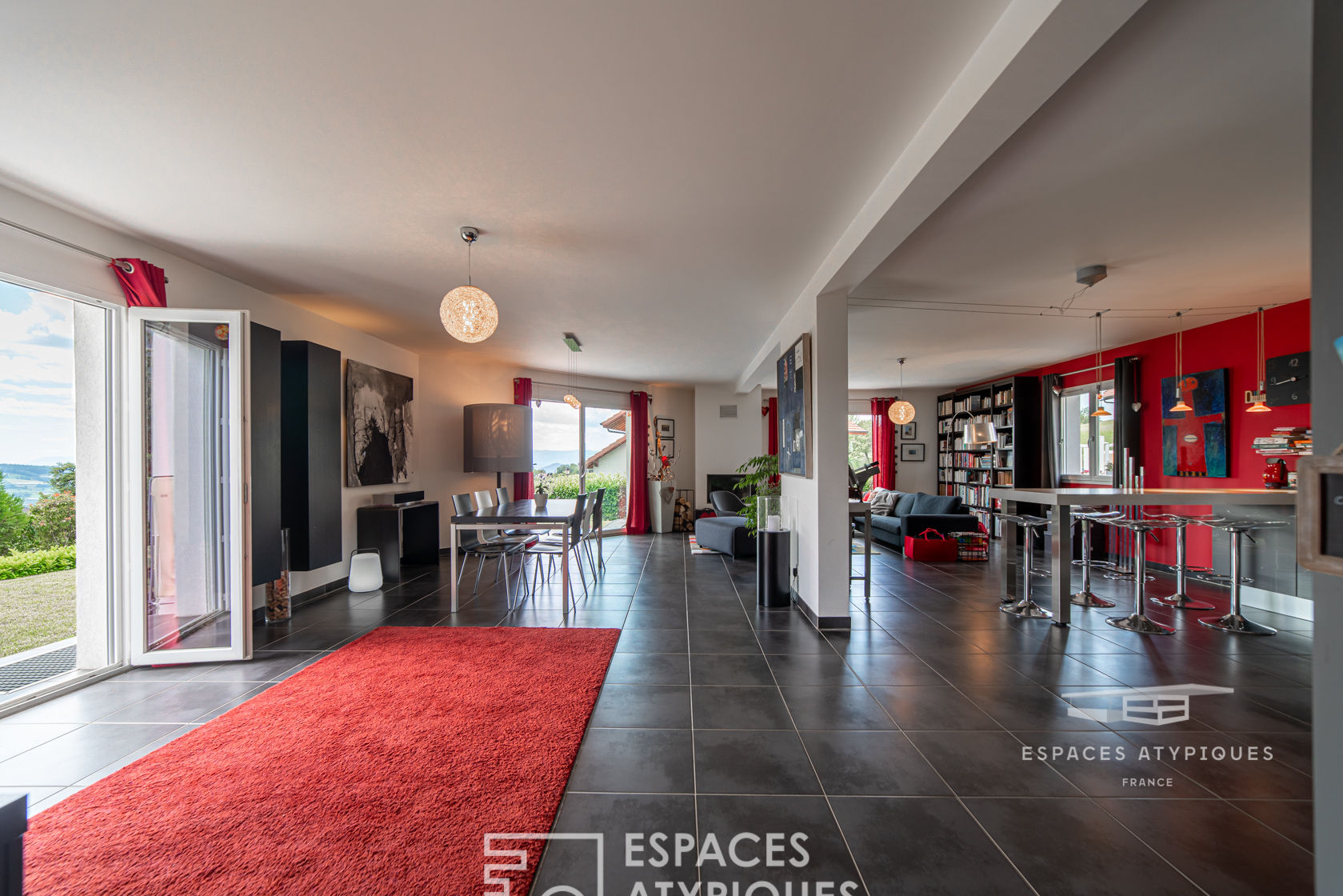 Villa familiale et contemporaine
