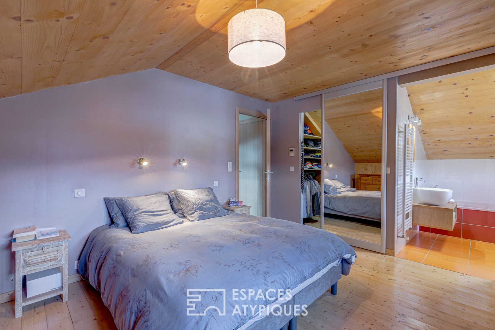 Maison d’architecte ossature bois avec piscine