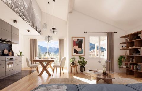 Appartements contemporains dans une résidence avec jardins et terrasses