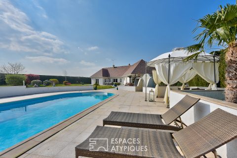 Architect house with swimming pool