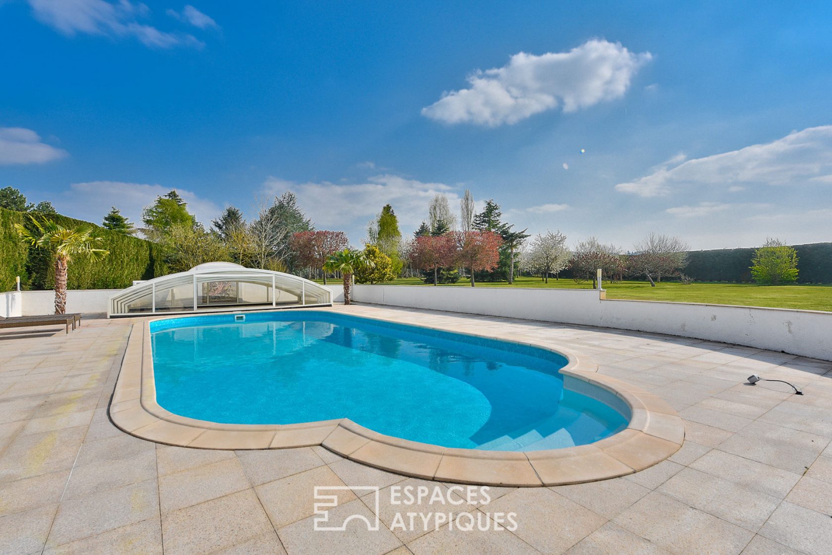 Architect house with swimming pool
