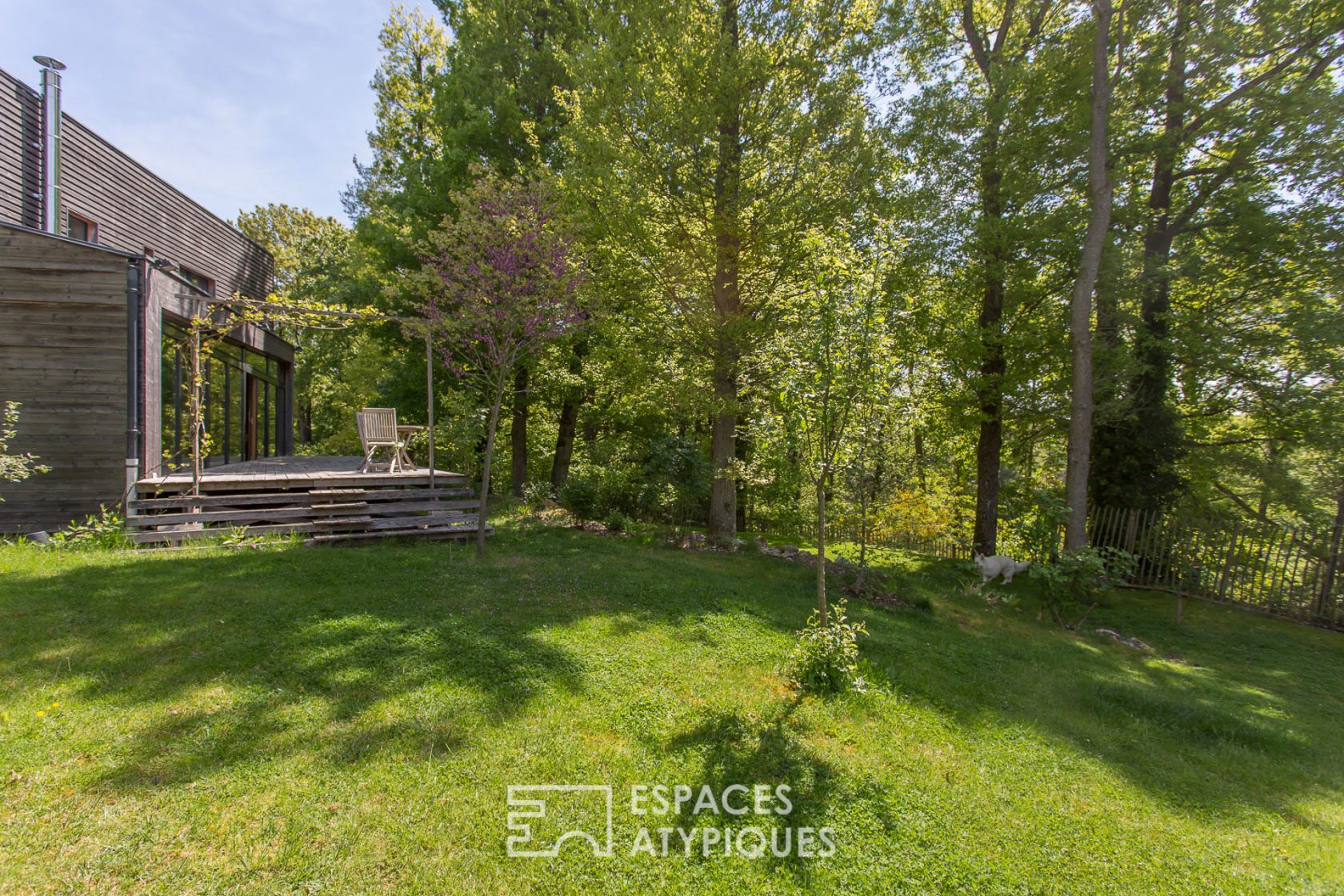 Passive house in the woods