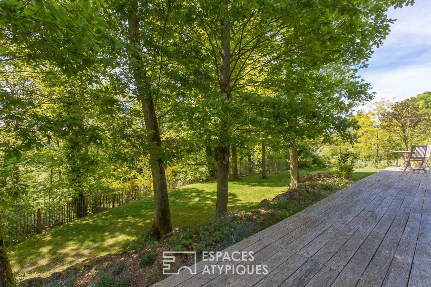 Passive house in the woods