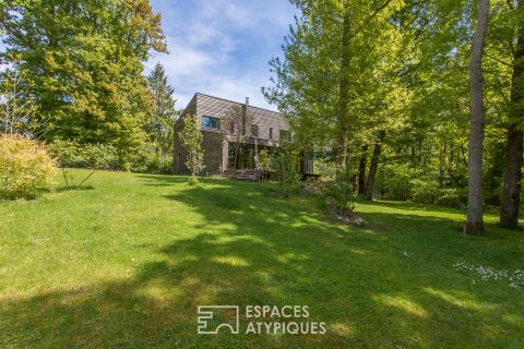 Passive house in the woods