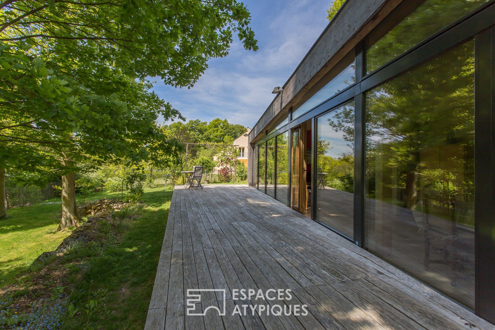 Passive house in the woods