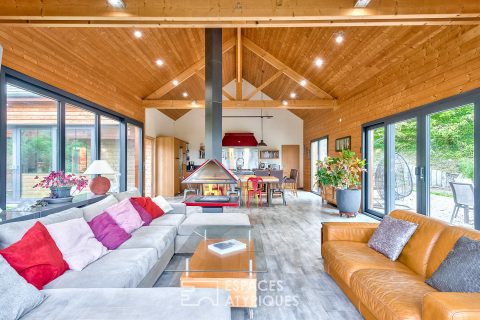 Maison d’architecte ossature bois avec vue exceptionnelle sur la Seine