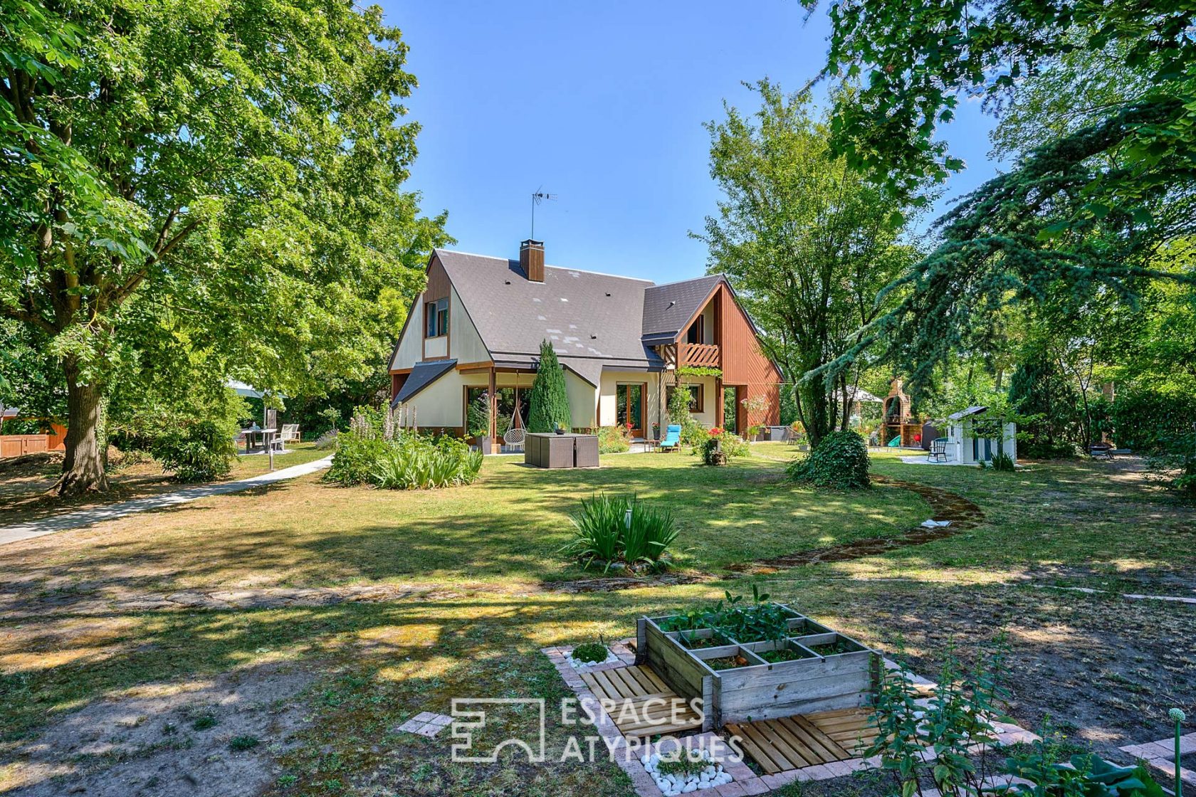 Maison d’architecte ossature bois sur une Île