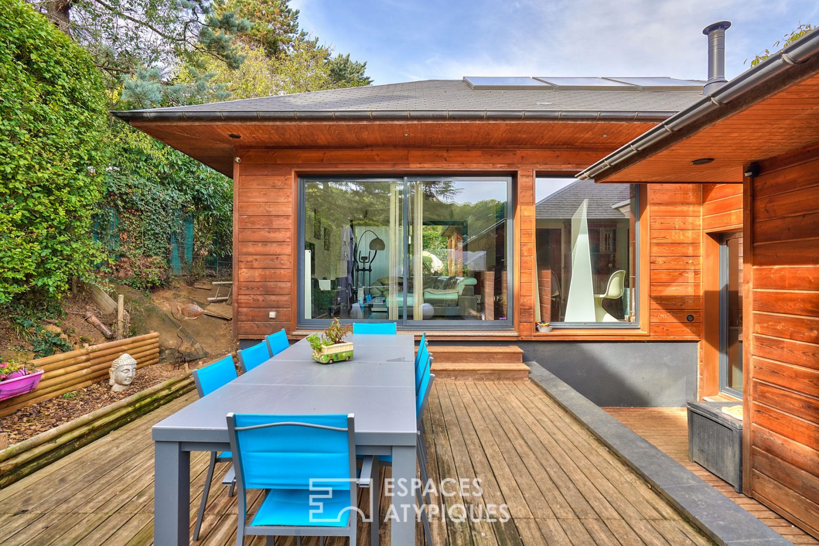 Architect house frame and wood siding