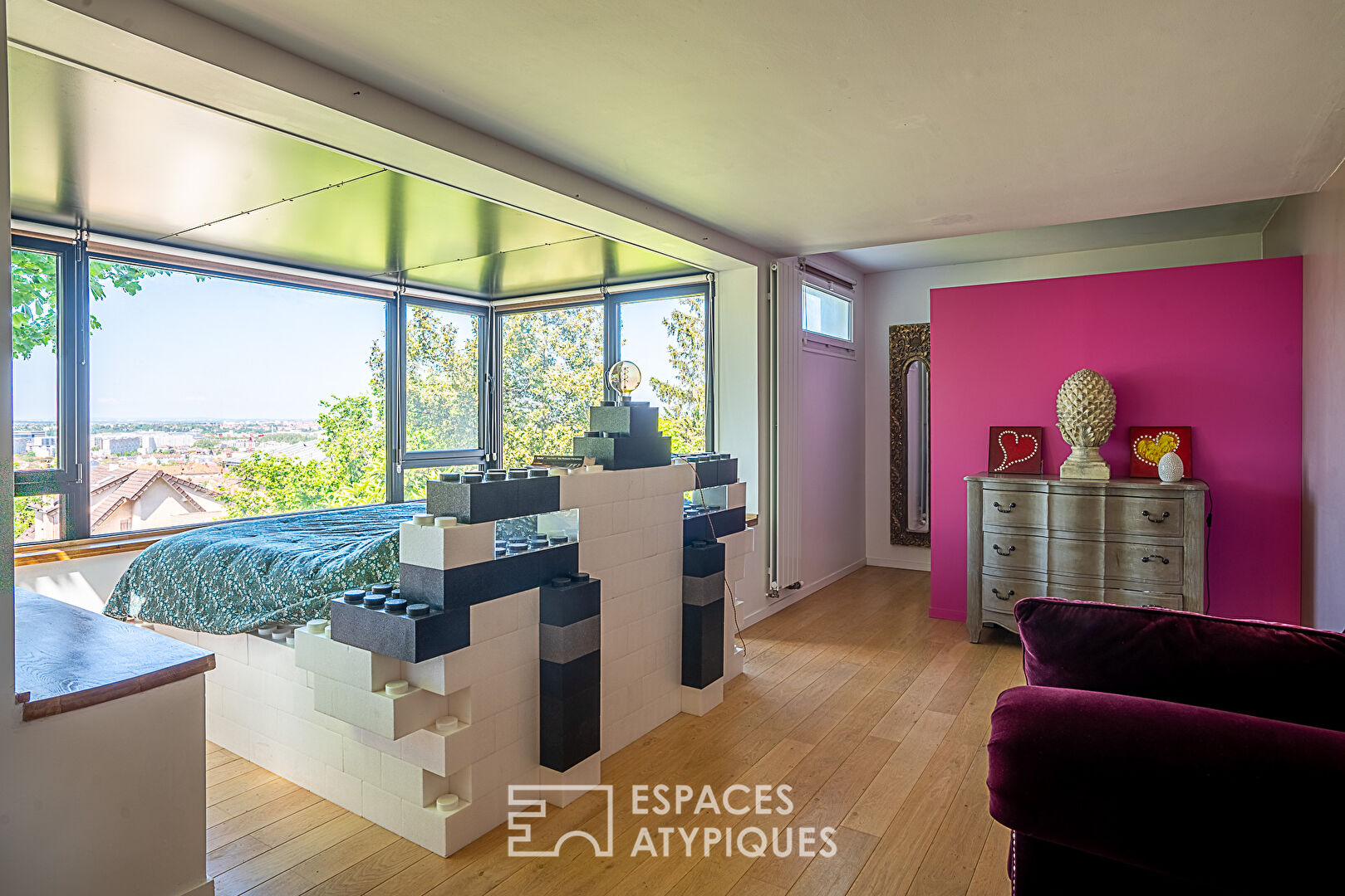 Maison contemporaine avec vue