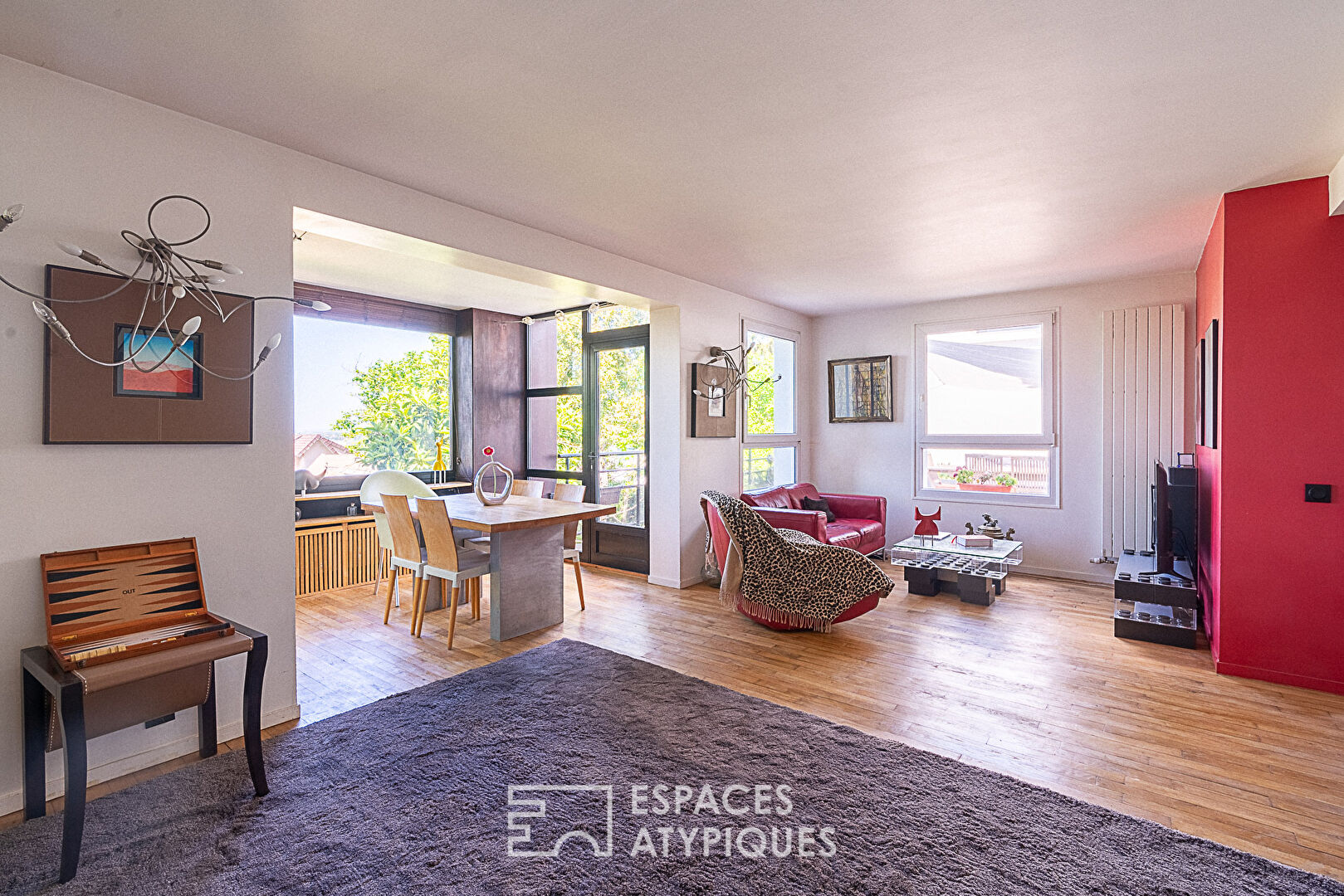 Maison contemporaine avec vue