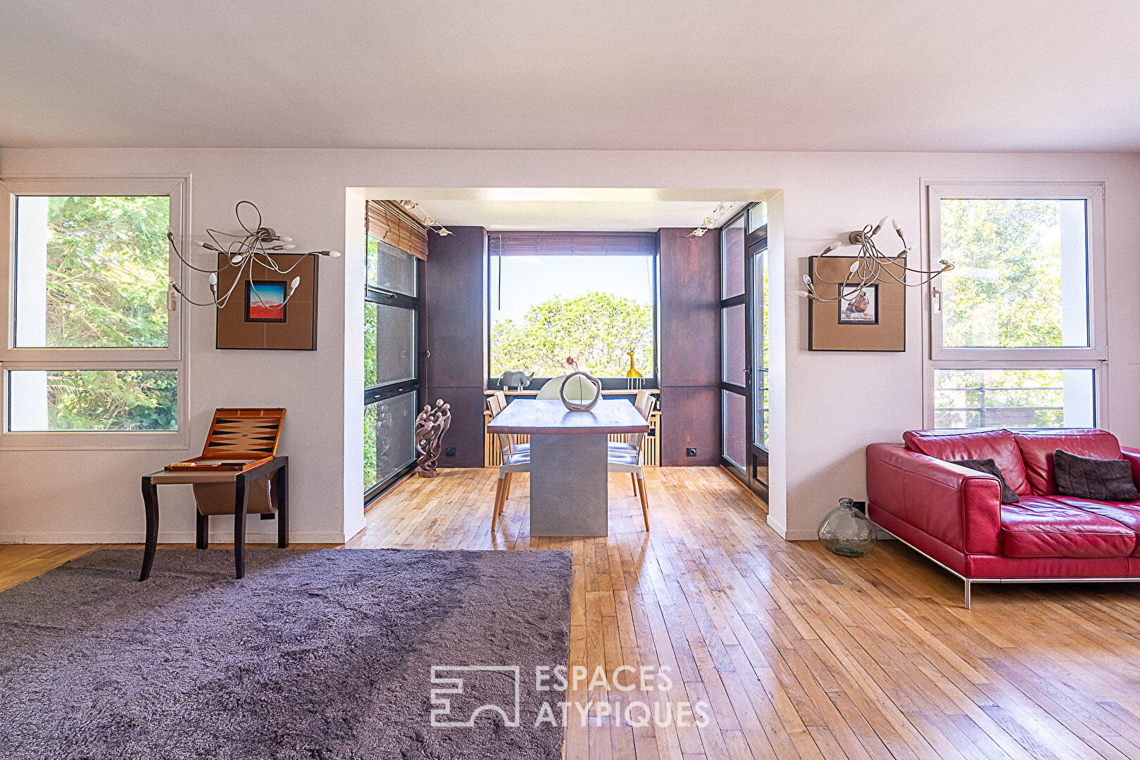 Maison contemporaine avec vue