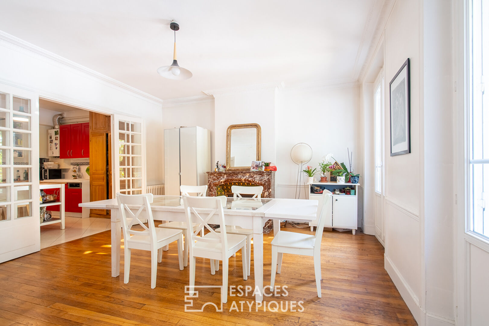 Character apartment with Seine view and shared garden