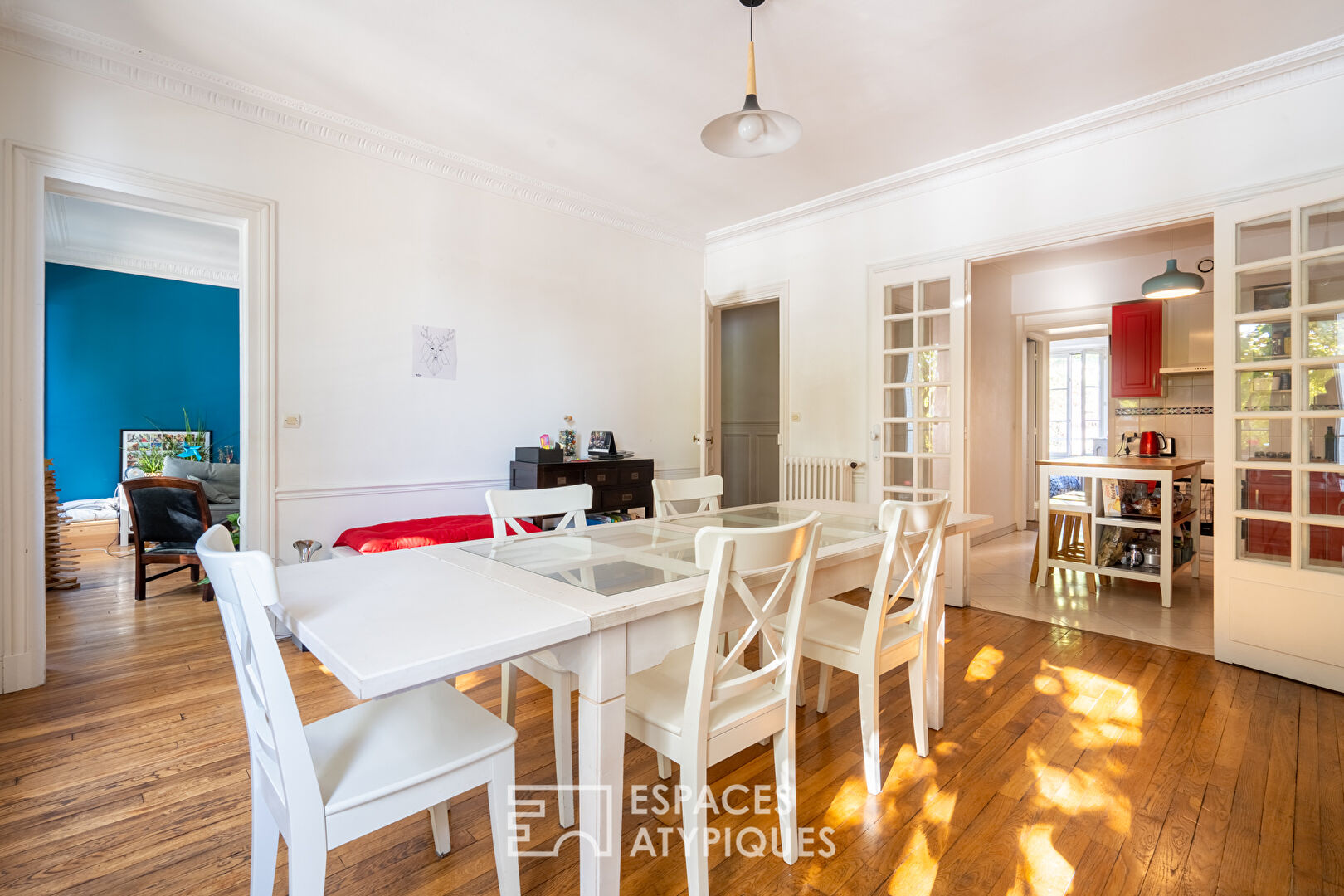 Character apartment with Seine view and shared garden