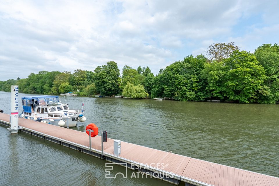 Duplex chic et cosy en dernier étage avec vue sur Seine