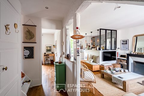 Cosy duplex en dernier étage avec vue sur Seine