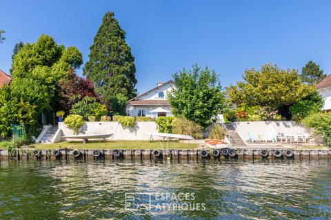 Invitation to escape and serenity on a private island on the Seine