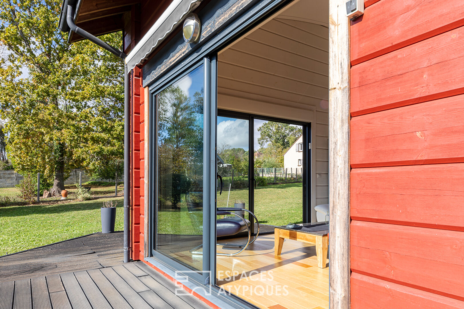 Contemporary house in wooden construction