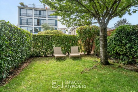 Contemporary apartment with shared garden