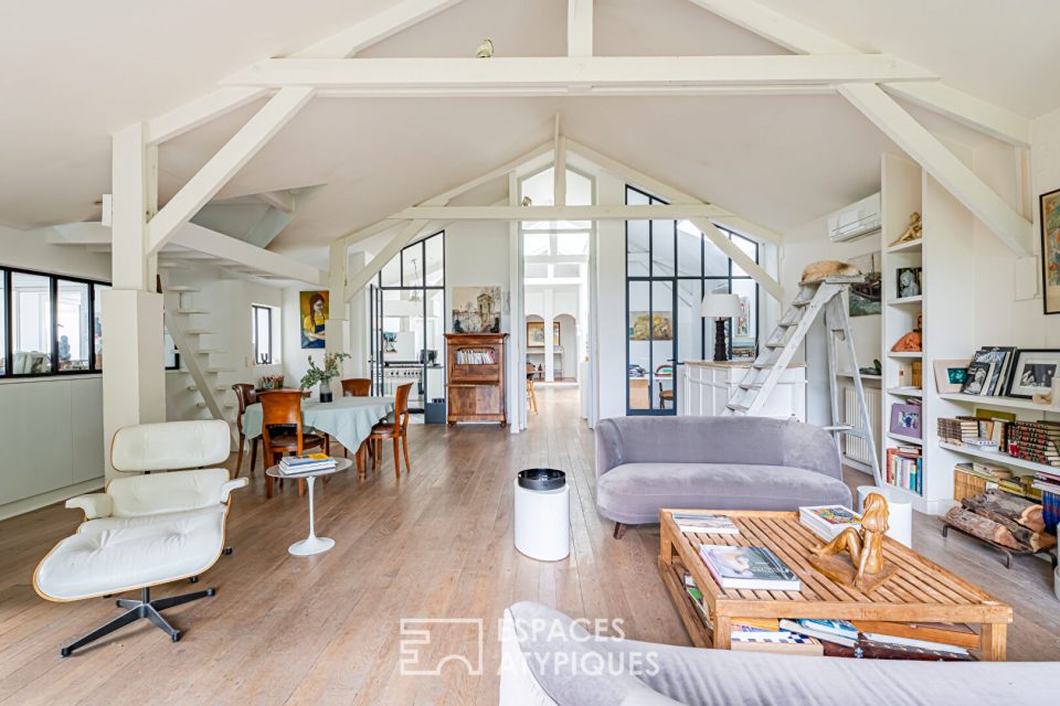 Maison d'architecte au style californien sur les bords de Seine