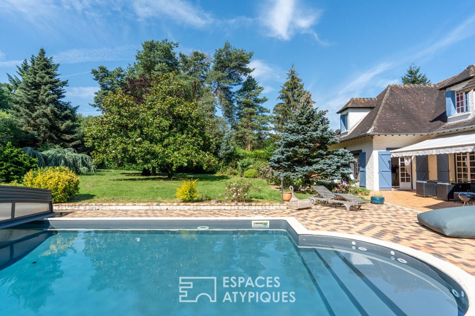 Très belle maison familiale avec piscine et jacuzzi à proximité de Clairefontaine