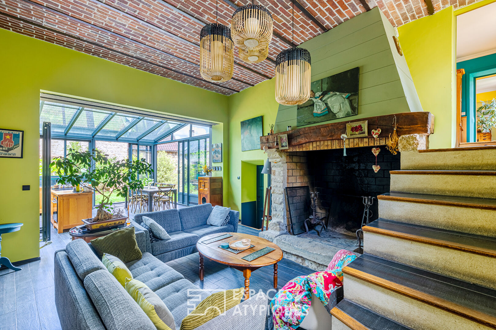 Maison en pierre, piscine, jardin bucolique et potentiel d’exception dans le Vexin
