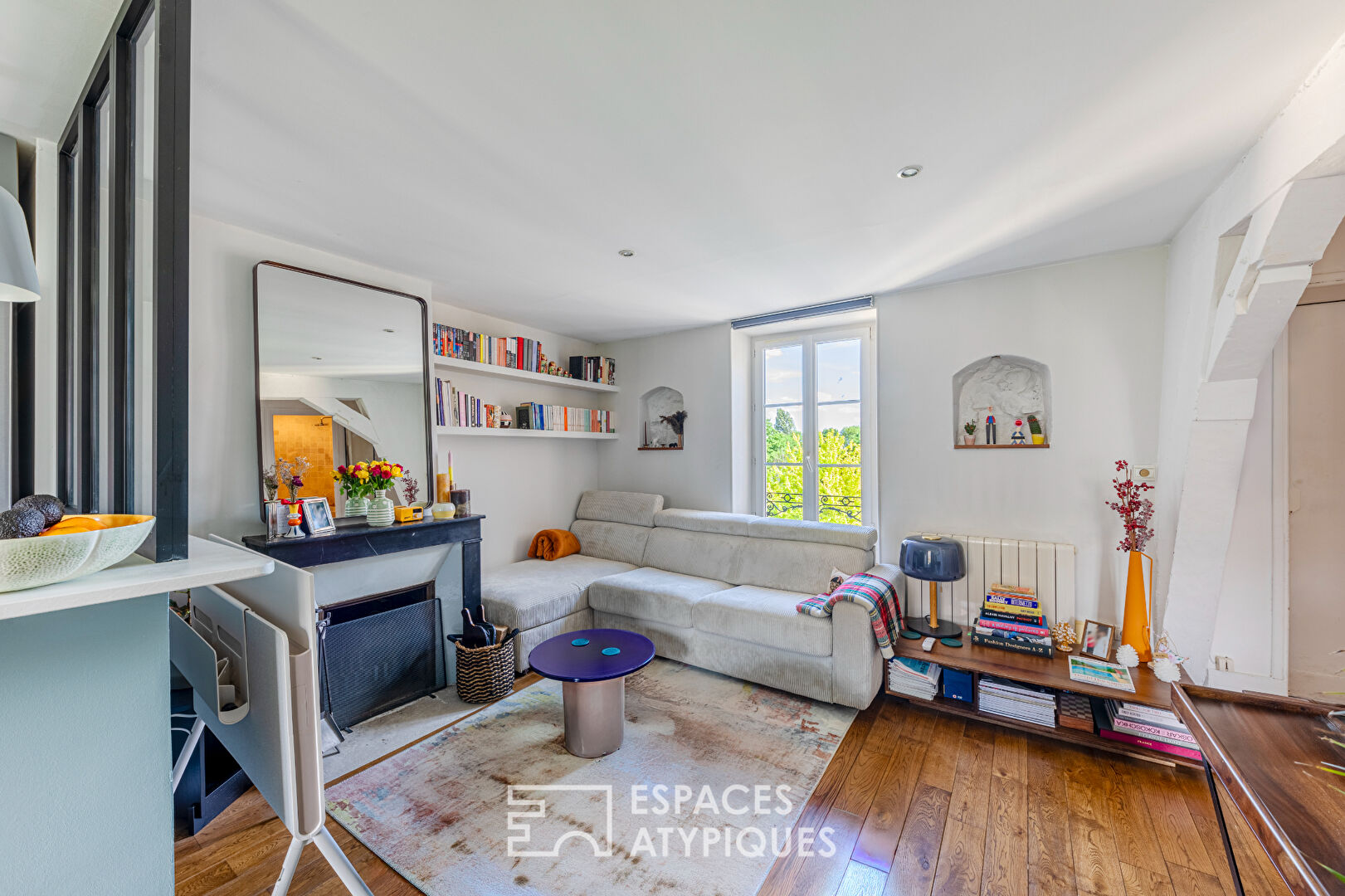Cosy duplex en dernier étage avec vue sur Seine
