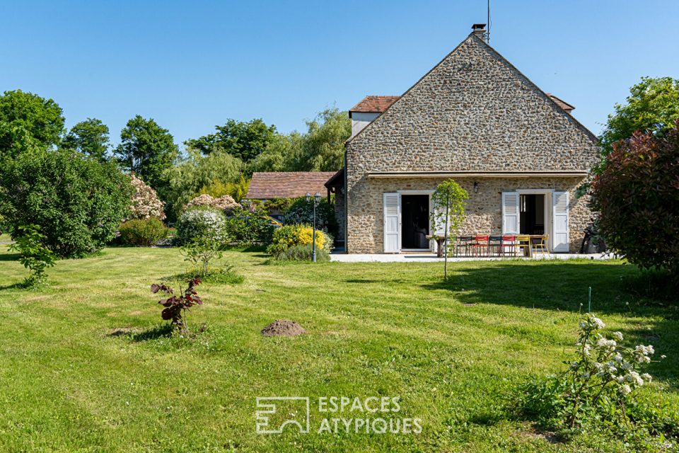 Charmante maison en pierre rénovée au coeur de la nature d'Auffargis,