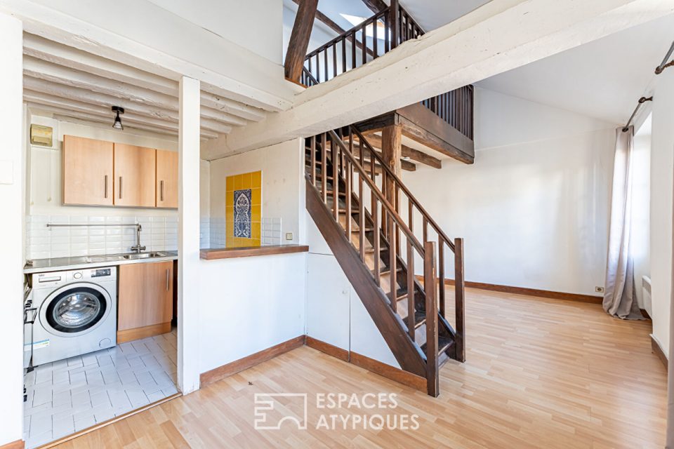 Duplex dernier étage en hyper centre de Saint-Germain en Laye