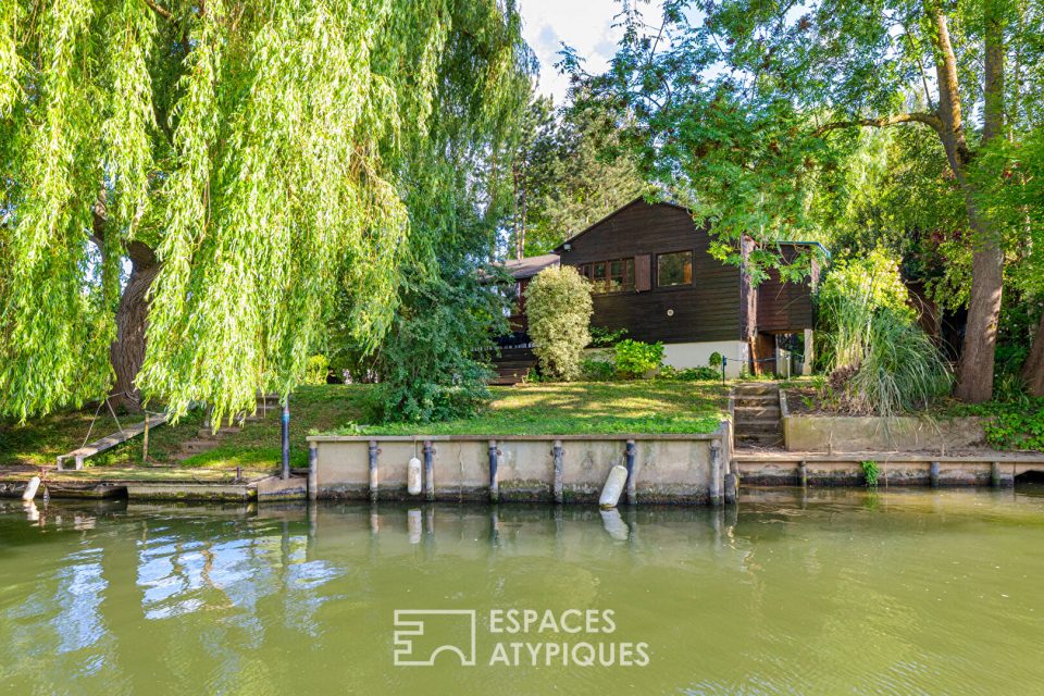 Chalet sur une île privée de la Seine à 45 min de l'Ouest de Paris
