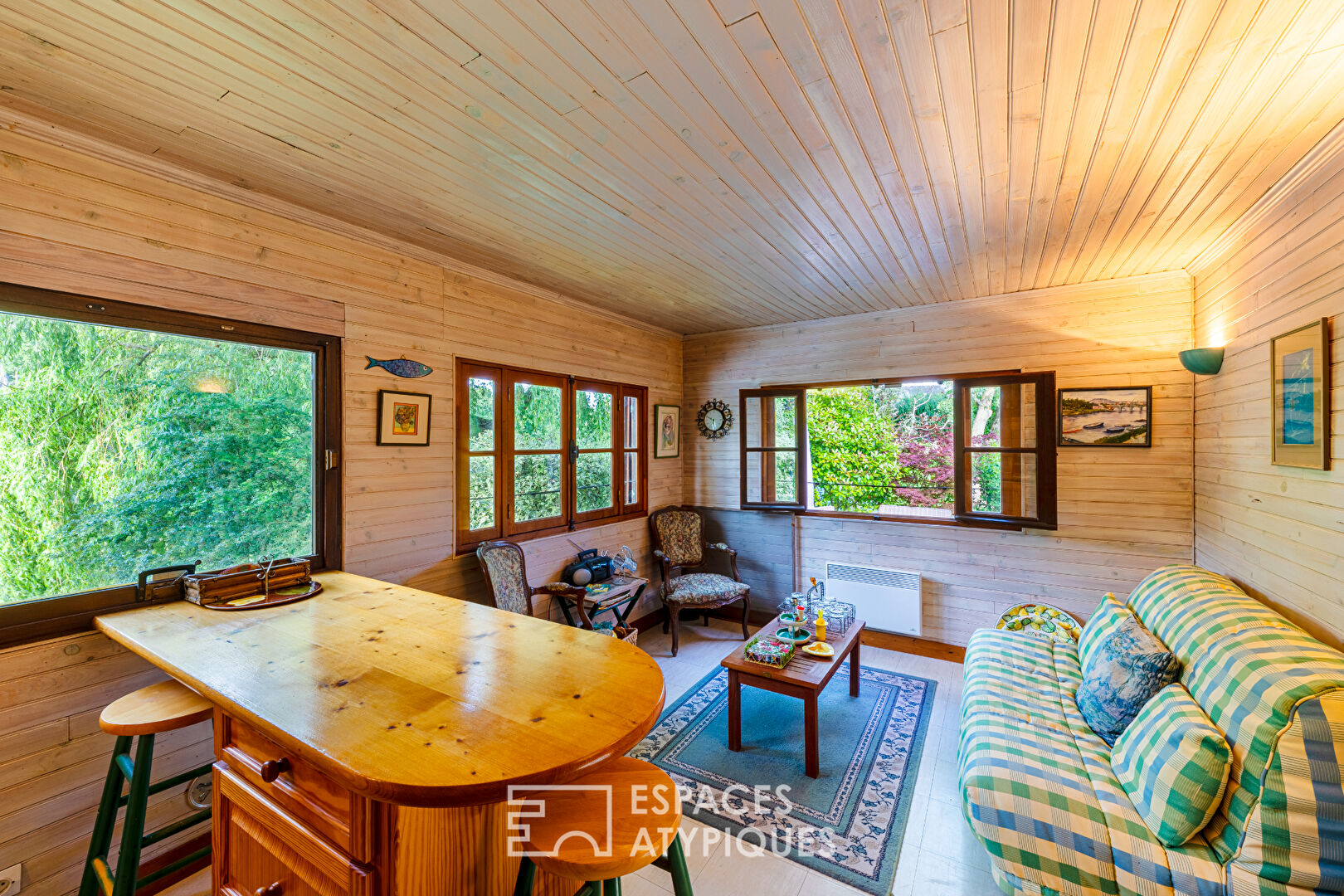 Chalet sur une île privée de la Seine à 45 min de l’Ouest de Paris