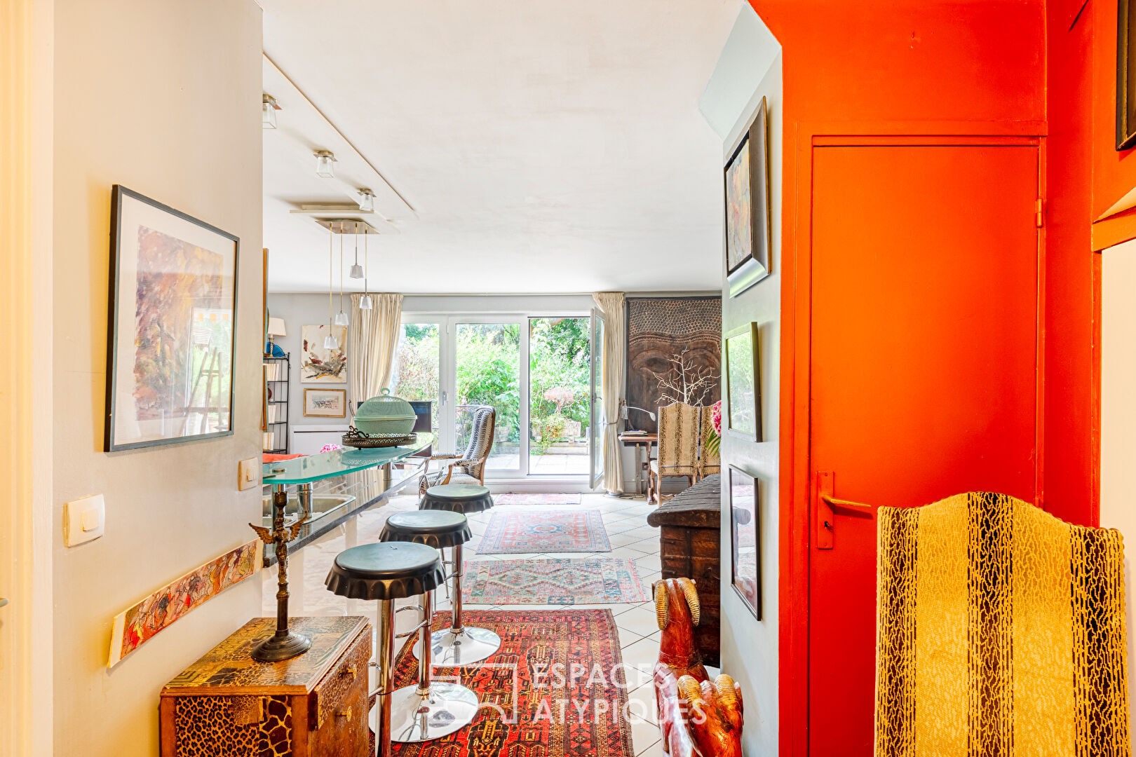 Duplex lumineux avec jardin plein sud à Versailles