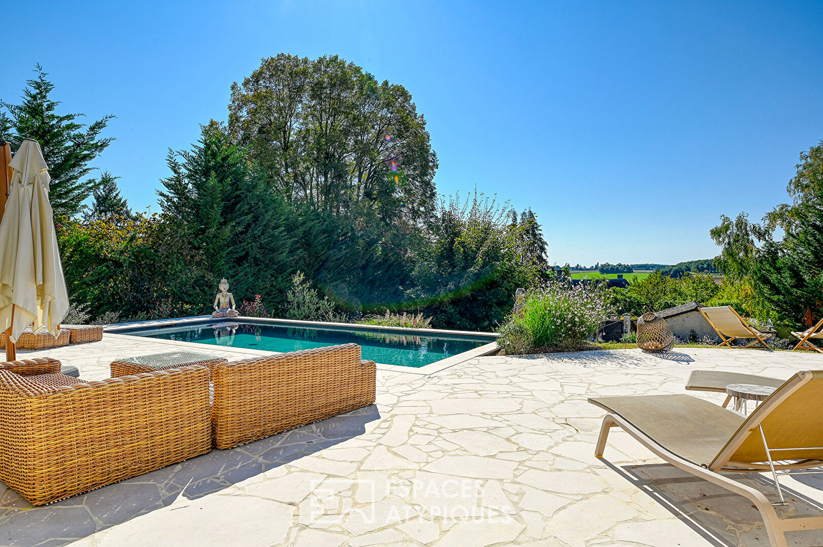 Maison de charme avec piscine et vue à La Hauteville