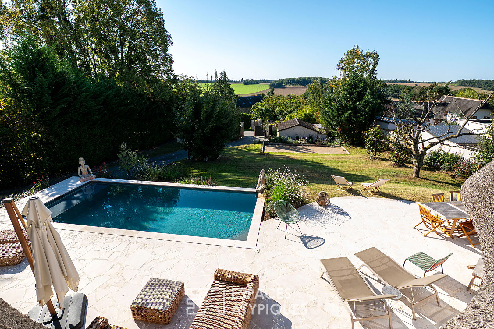 Maison de charme avec piscine et vue à La Hauteville