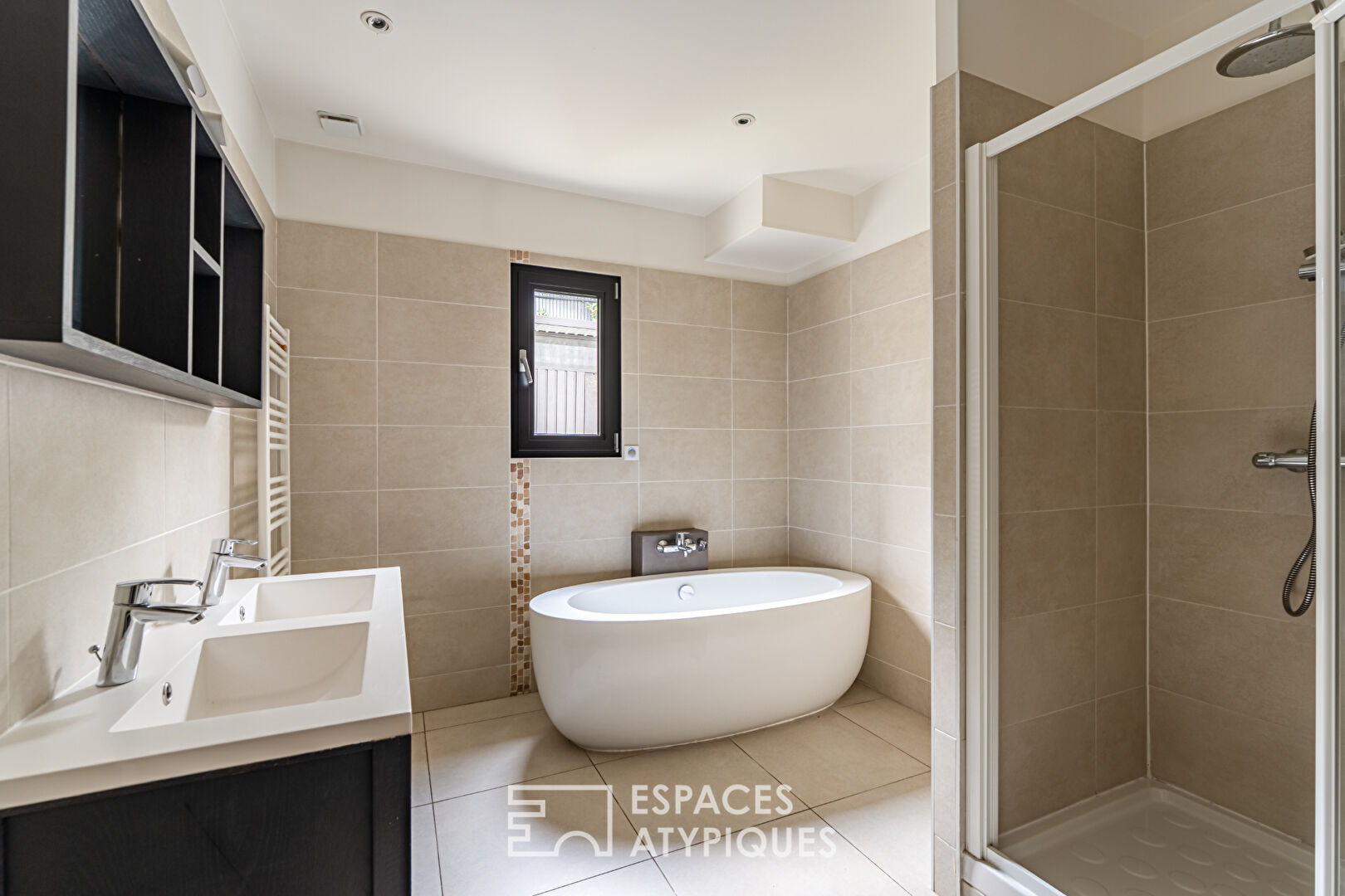 Architect house with terrace and garden