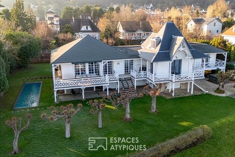 Magnificent Californian-style stilt house on the banks of the Seine