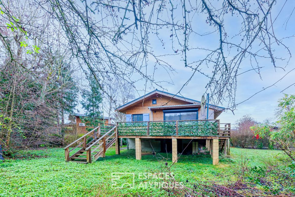 Chalet sur le domaine de l'Île Verte de Juziers à moins de 50 minutes de Paris