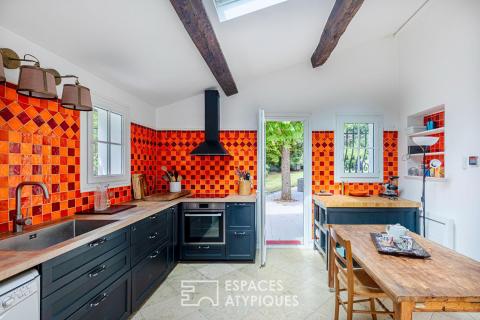 Maison familiale de caractère avec piscine au coeur de Dampierre-en-Yvelines