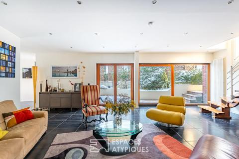 Parenthèse moderne avec belles terrasses vieux Marly