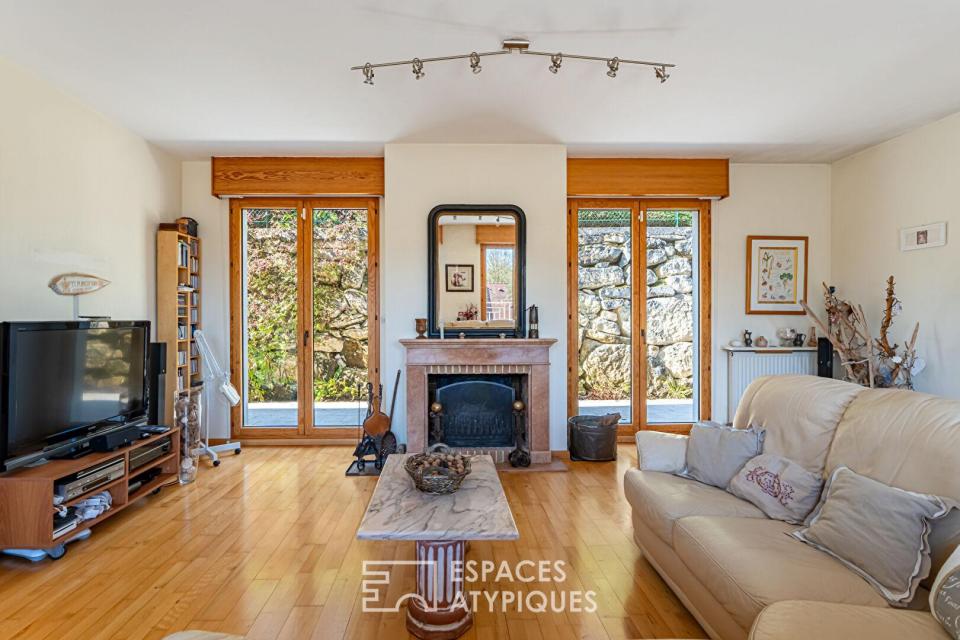 Maison d'architecte avec vue panoramique sur la vallée de la Seine