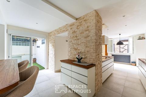 Très belle rénovation d&rsquo;une maison ancienne dans le coeur historique de Carrières sur Seine