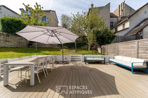 Esprit loft et vie « dedans-dehors » au coeur de Viroflay