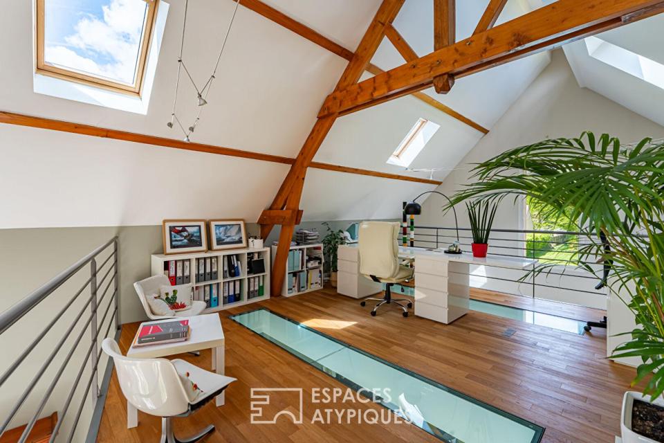 Élégante maison contemporaine avec piscine au coeur d'un parc de 1,5 hectare