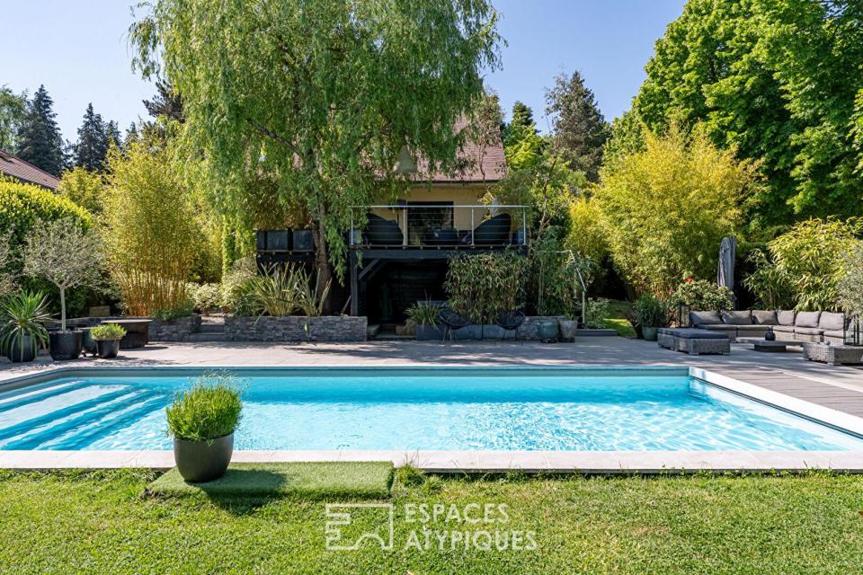 Magnifique maison avec piscine et vue exceptionnelle à Dampierre-en-Yvelines