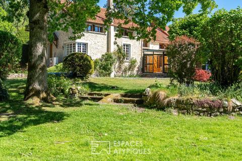 Maison de caractère avec piscine sur beau terrain aux portes de Rambouillet