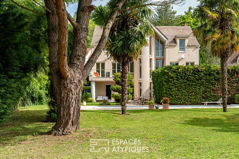 Maison contemporaine avec piscine au coeur de la vallée de Chevreuse