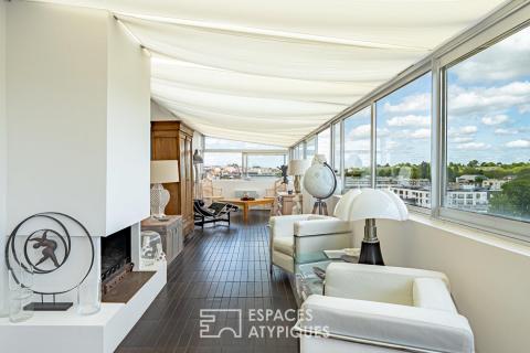 Une villa sur le toit entre ciel et canopée versaillaise