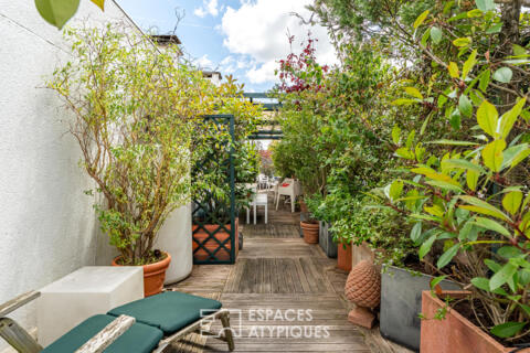Une villa sur le toit entre ciel et canopée versaillaise