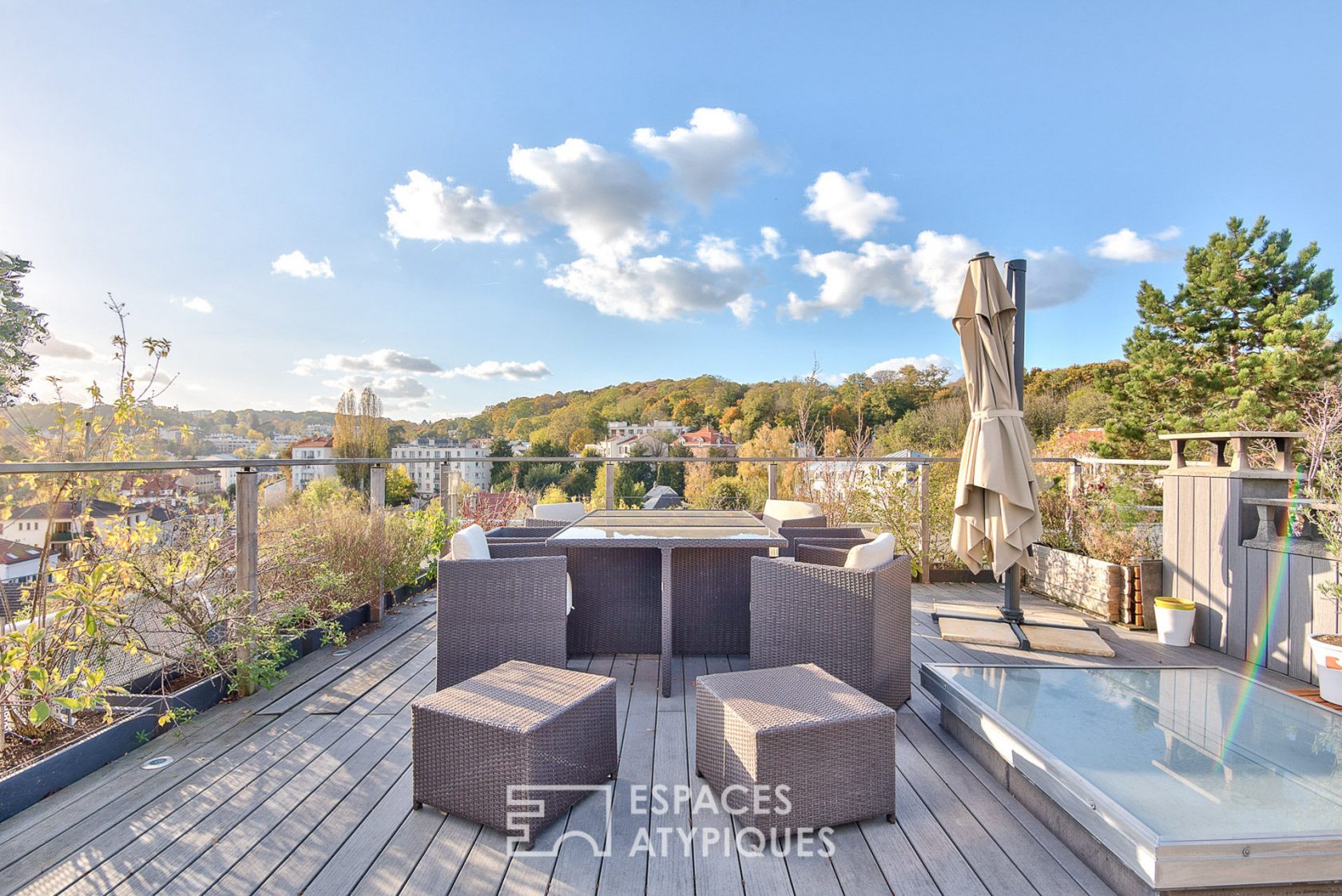 Duplex contemporain avec toit-terrasse