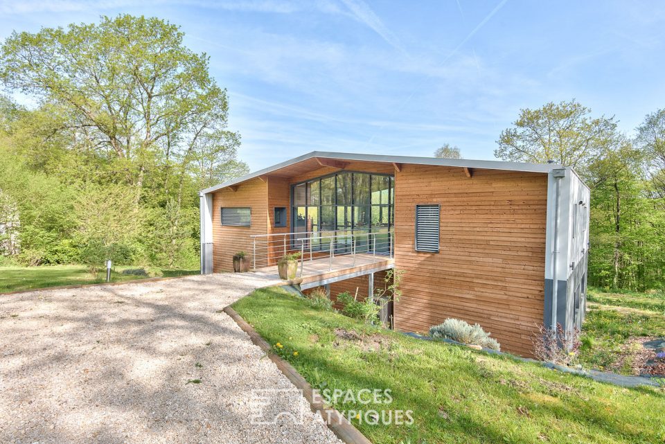 78550 HOUDAN - Maison d'architecte avec vue impressionnante surplombant la forêt - Réf. 2322