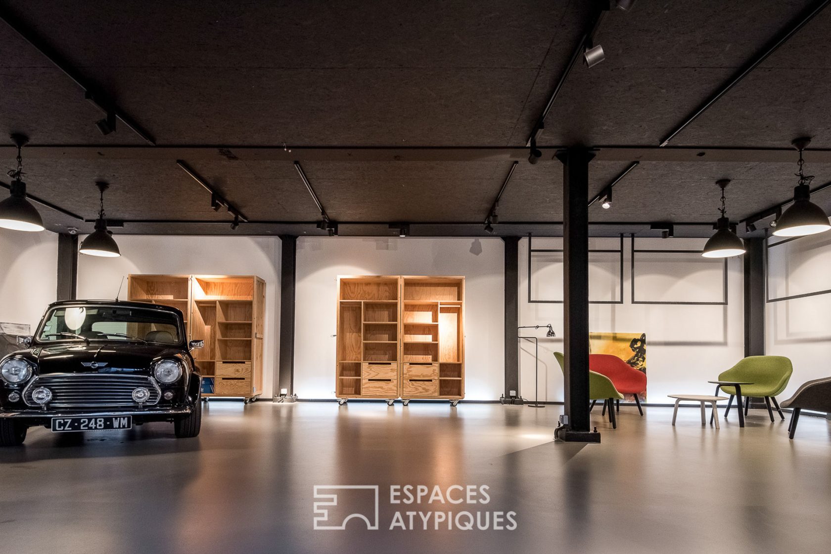 Loft dans un bâtiment industriel en centre-ville